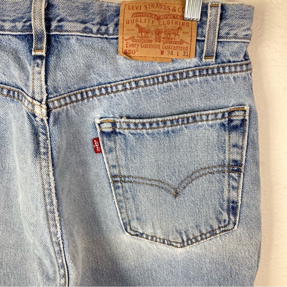 Vintage Levis 550 Jeans Relaxed Fit Light Wash